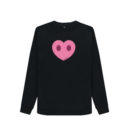 Black Women's Compassion Heart Jumper