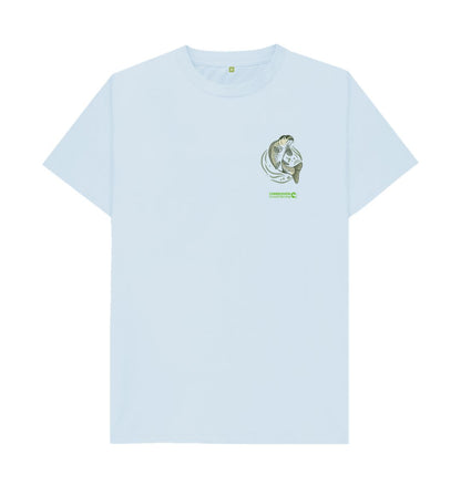 Sky Blue Men's Carp Pocket T-shirt