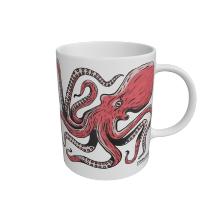 White Octopus Mug