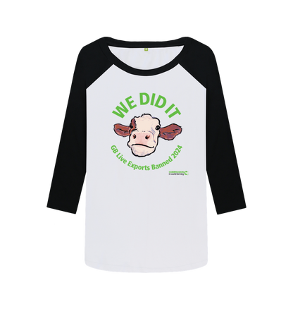 Black-White Printed Baseball T-shirt