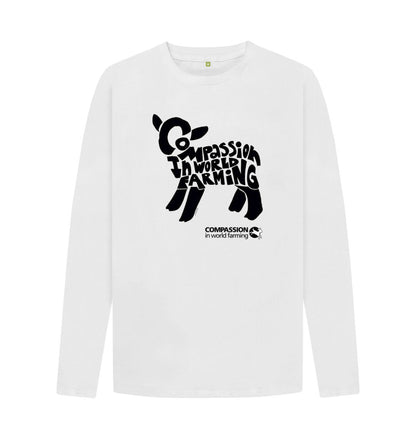 White Men's Compassion Lamb Long Sleeve T-Shirt