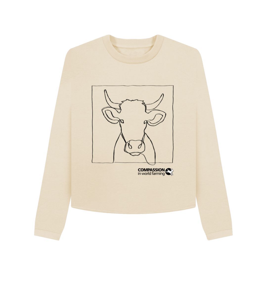 Oat Women's Cow Boxy Jumper