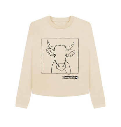 Oat Women's Cow Boxy Jumper