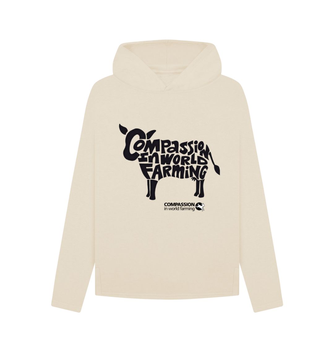 Oat Women's Compassion Cow Relaxed Fit Hoodie