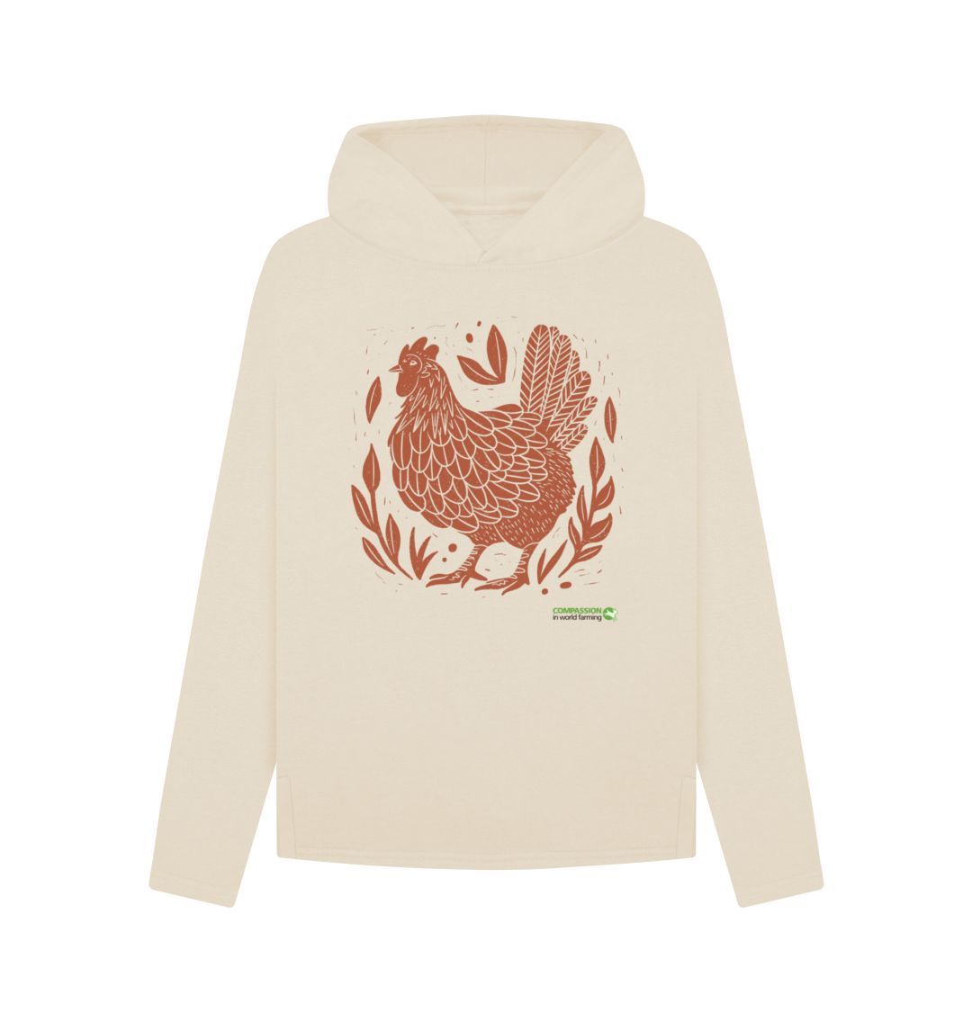 Oat Women's Happy Hens Only Relaxed Fit Hoodie