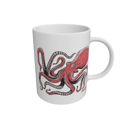 White Octopus Mug