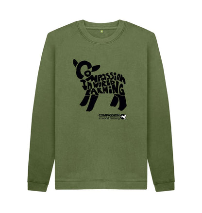 Khaki Men's Compassion Lamb Jumper