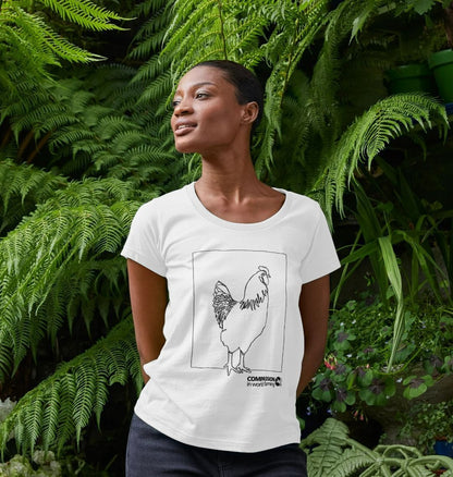 Women's Chicken Scoop Neck T-Shirt