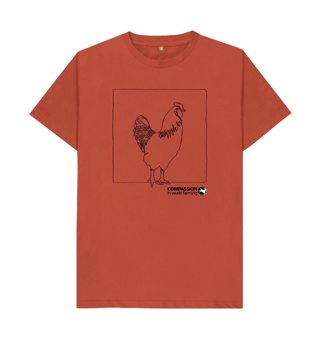 Rust Men's Chicken T-Shirt