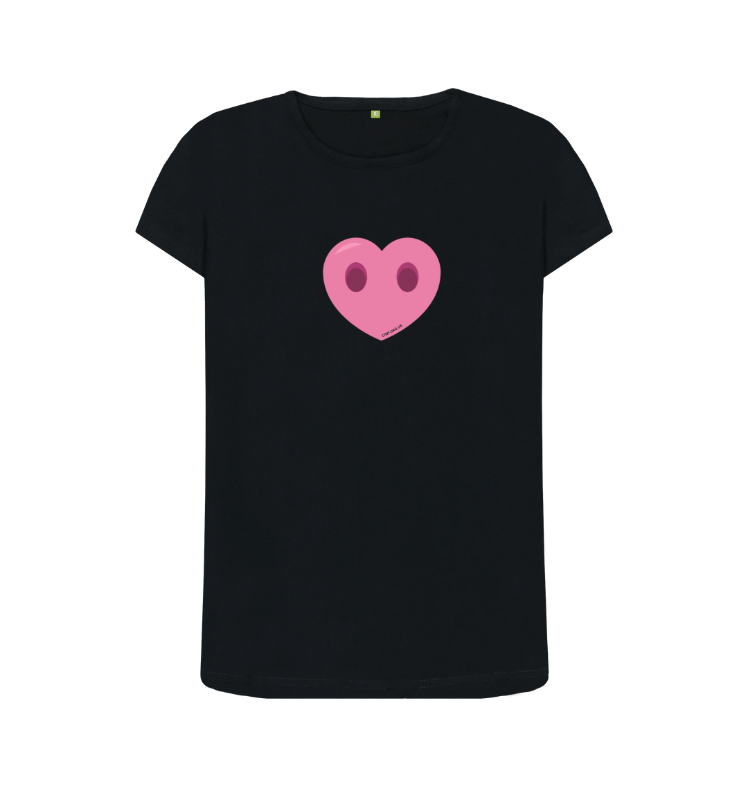 Black Printed T-shirt Front