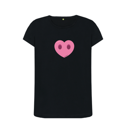 Black Printed T-shirt Front