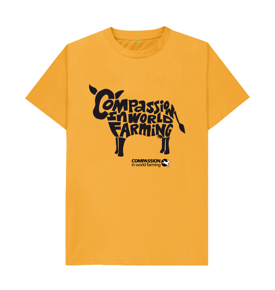 Mustard Printed T-shirt Front
