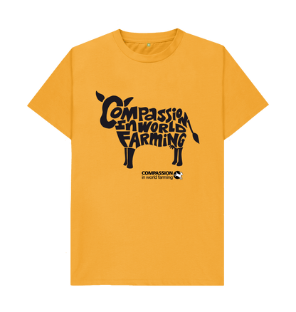 Mustard Printed T-shirt Front