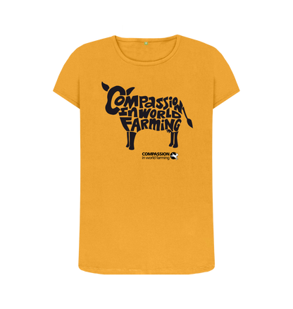 Mustard Printed T-shirt Front