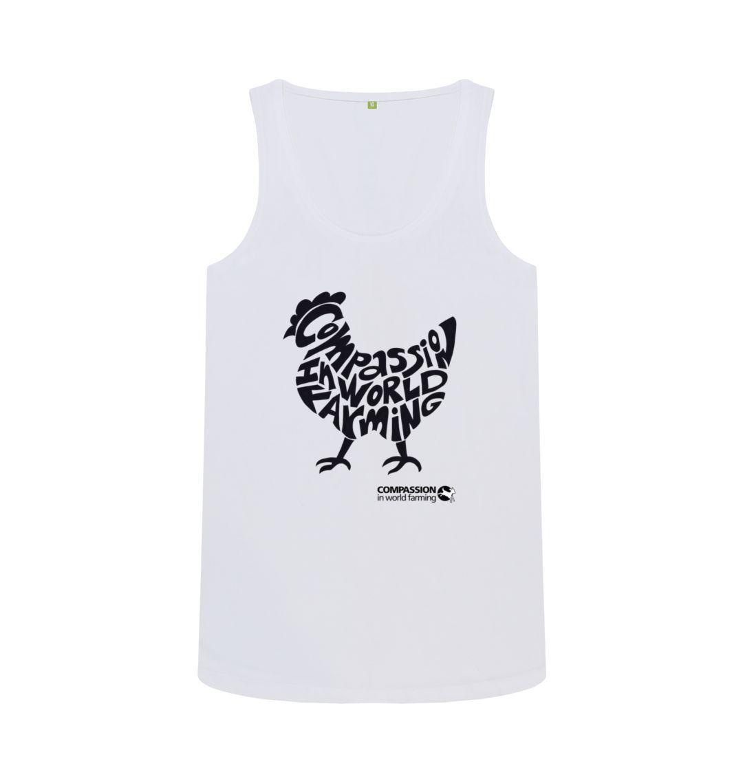 White Women's Compassion Chicken Vest