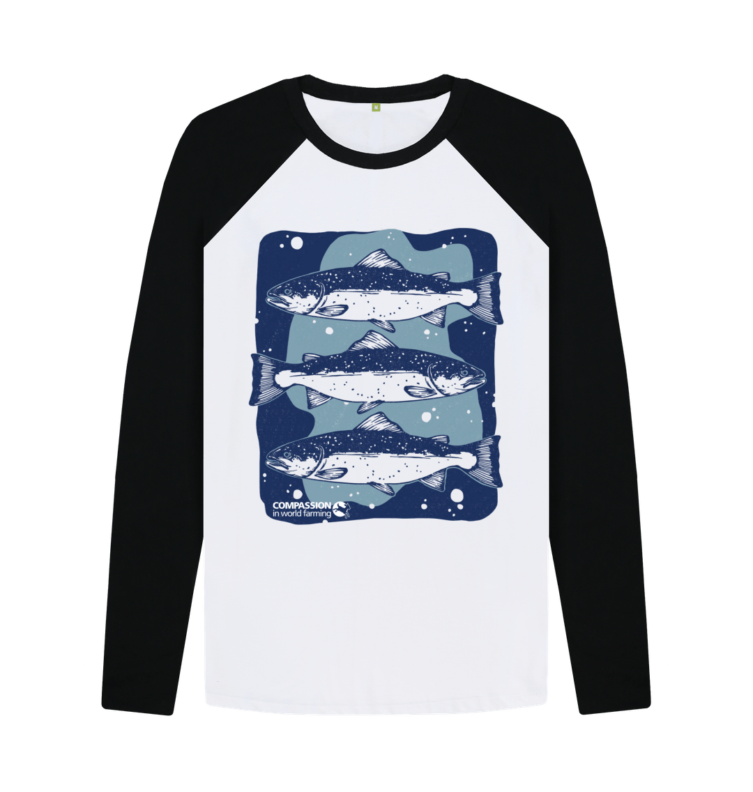 Black-White Printed Baseball T-shirt