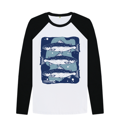 Black-White Printed Baseball T-shirt