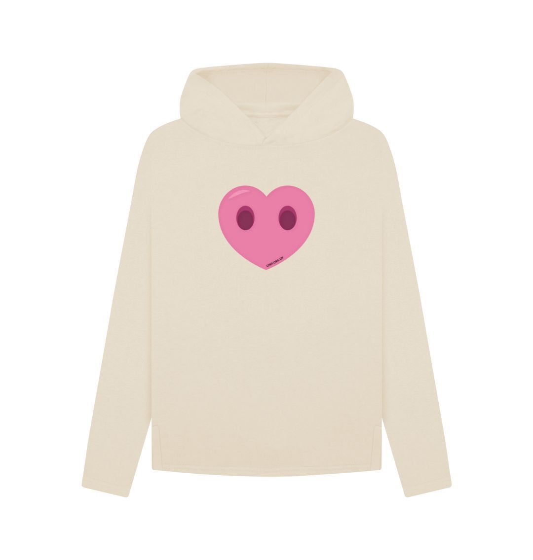 Oat Women's Compassion Heart Relaxed Fit Hoodie
