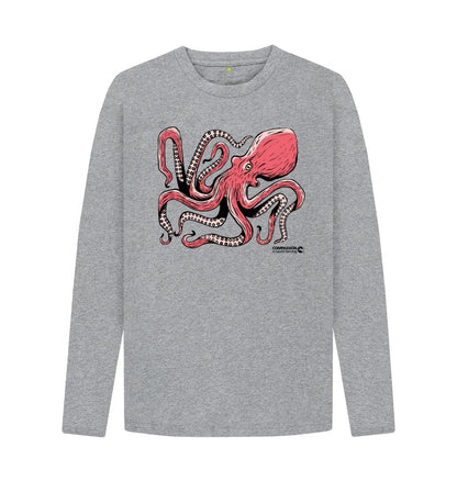 Athletic Grey Men's Octopus Long Sleeve