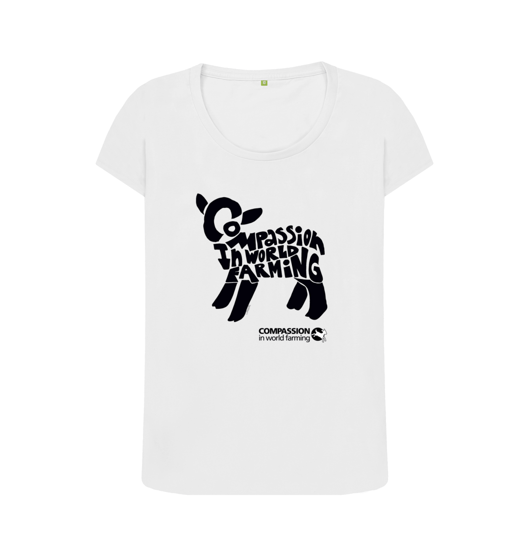 White Printed T-shirt Front