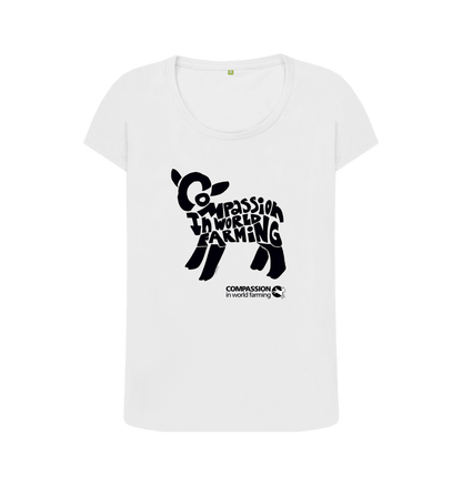 White Printed T-shirt Front