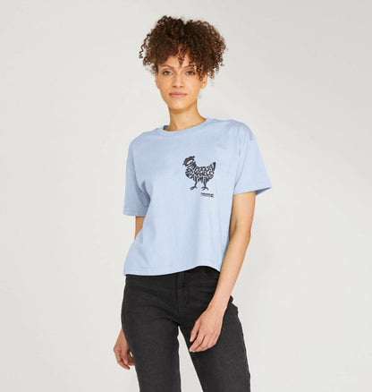 Women's Compassion Chicken Boxy T-Shirt
