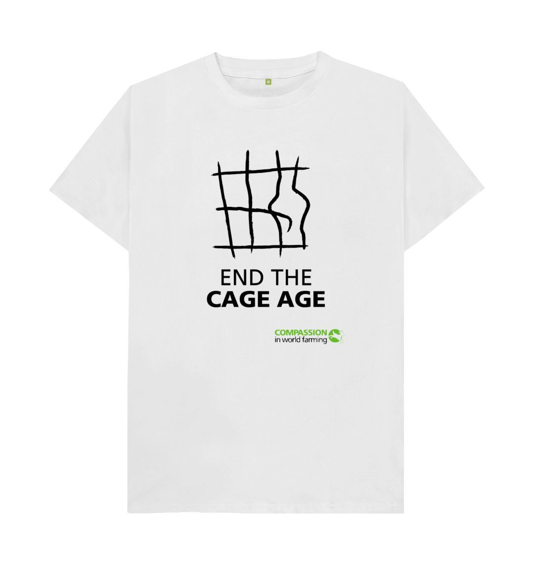 White Unisex End the Cage Age T-Shirt