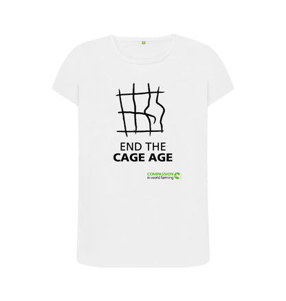 White Women's End the Cage Age T-Shirt