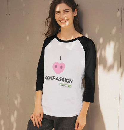 Women's Compassion Baseball T-shirt