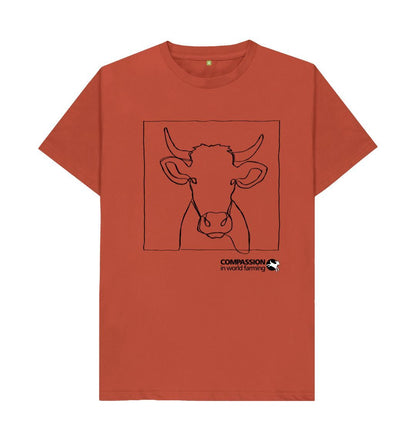 Rust Men's Cow T-Shirt