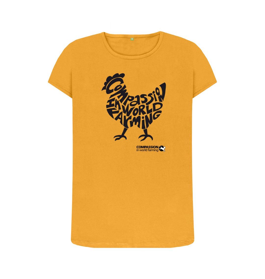 Mustard Women's Compassion Chicken  T-Shirt