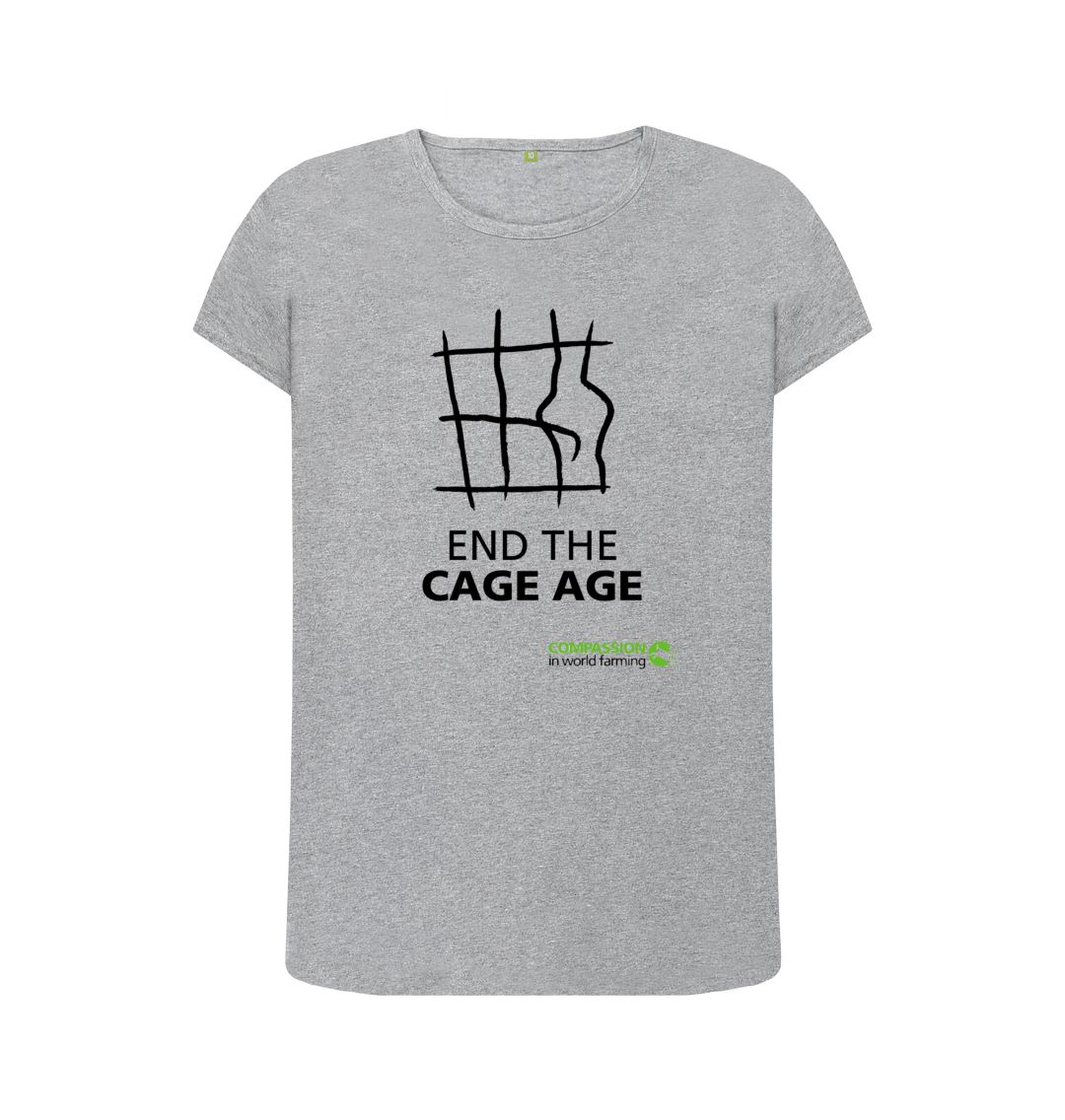 Athletic Grey Women's End the Cage Age T-Shirt