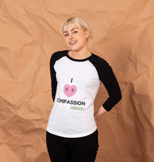 Women's Compassion Baseball T-shirt