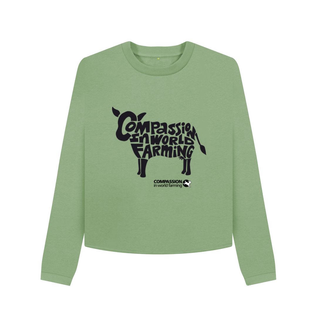 Sage Women's Compassion Cow Boxy Jumper