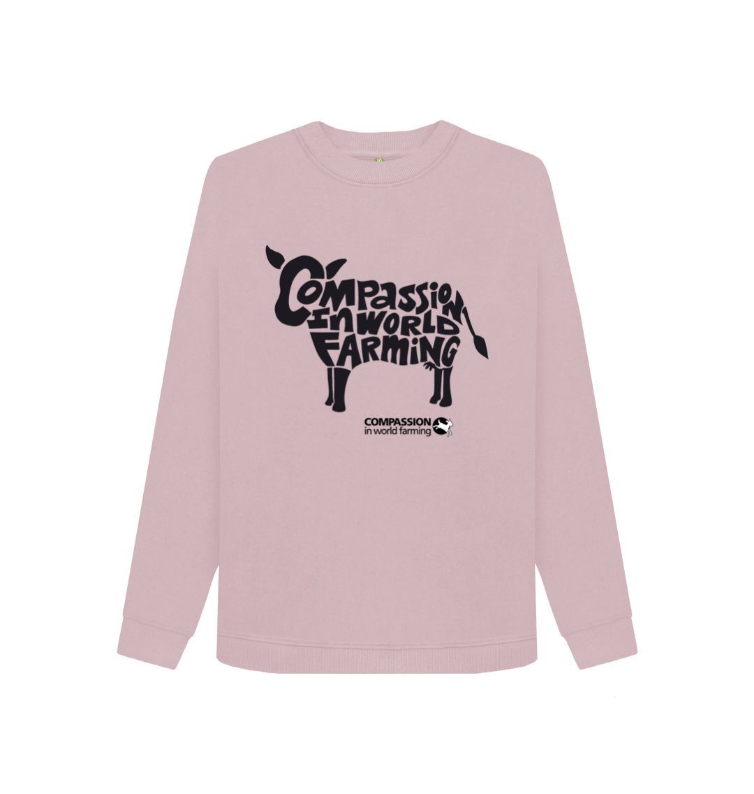 Mauve Women's Compassion Cow Jumper