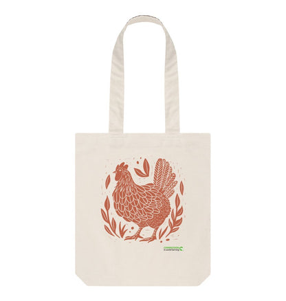 Natural Happy Hens Only Tote Bag