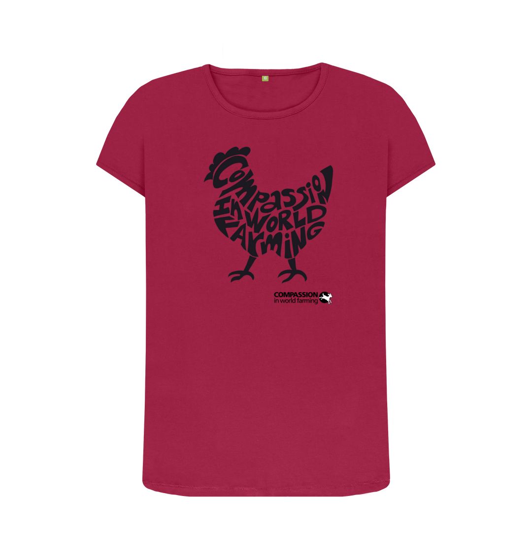 Cherry Women's Compassion Chicken  T-Shirt