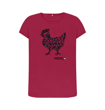 Cherry Women's Compassion Chicken  T-Shirt